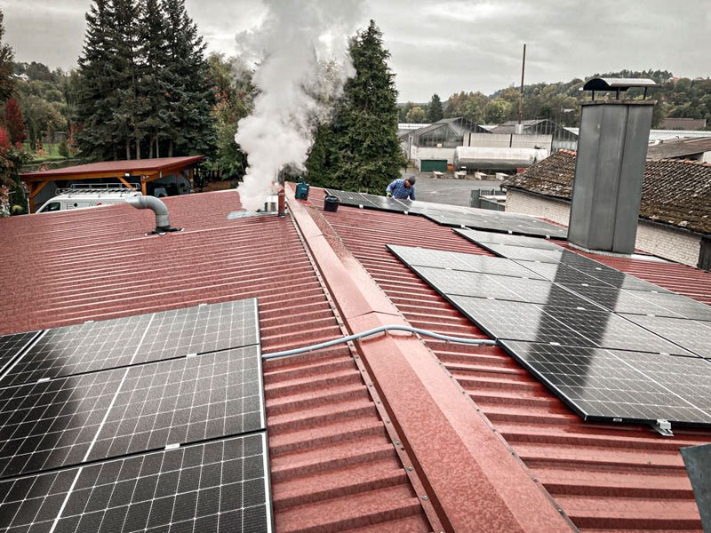 PV Anlage für Wäscherei